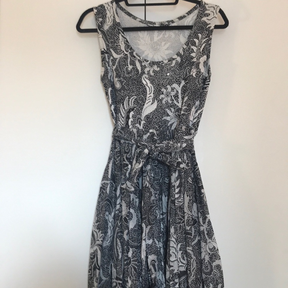 DVF Black and white printed maxi dress - Picture 3 of 3